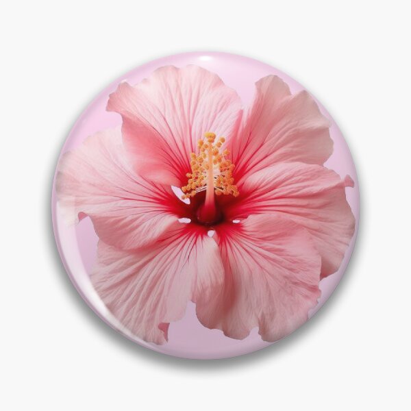 Item preview, pink hibiscus flower sticker designed and sold by inainart.