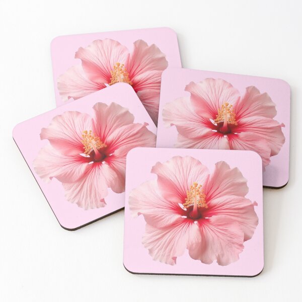 Item preview, pink hibiscus flower sticker designed and sold by inainart.