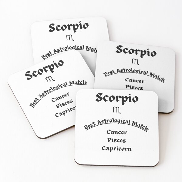 Item preview, Scorpio Best Astrological Match Shirt – Minimal Black Typography Zodiac Compatibility Design designed and sold by MOKRONOS.