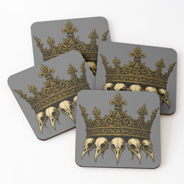 Item preview, Golden Gothic Crown With Raven Skulls designed and sold by Shoot-The-Moon.