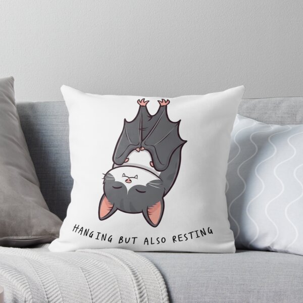 Item preview, Hanging But Also Resting – Cute Sleepy Bat Design designed and sold by GreenArtMA.