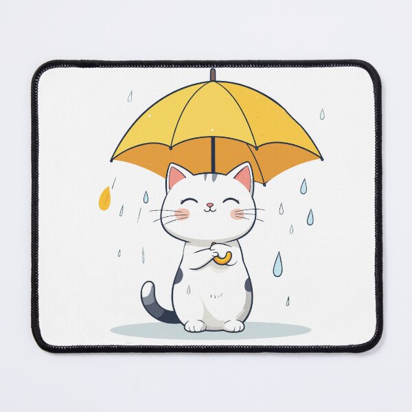 Item preview, Cute kitten in the rain designed and sold by smileykty.