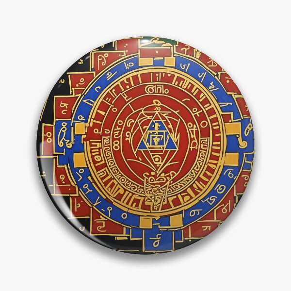 Item preview, Vibrant pattern inspired by a wealth and career yantra designed and sold by ShaDeS-AI-Art.