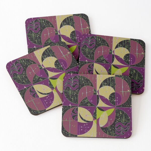 Item preview, analog frequency solarize 4 distressed colorful geometric artwork designed and sold by SmashingDeals.