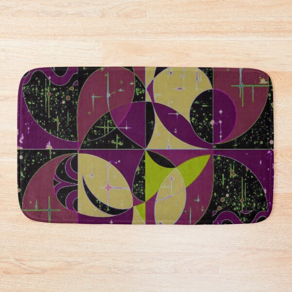 Item preview, analog frequency solarize 4 distressed colorful geometric artwork designed and sold by SmashingDeals.