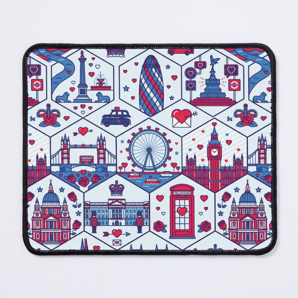 Item preview, Geometric London Landmark Mosaic Heritage Illustration designed and sold by DGtaLrtcom.