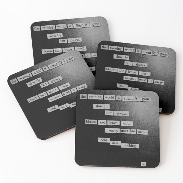 Item preview, An Existential Poem for your Evening - Contemporary Poetry print designed and sold by FridgeyPoems.