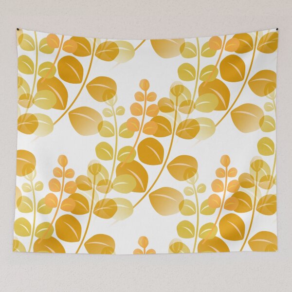 Item preview, Retro 60's 70's Leaf Pattern in Fall Colors designed and sold by MellowCat.