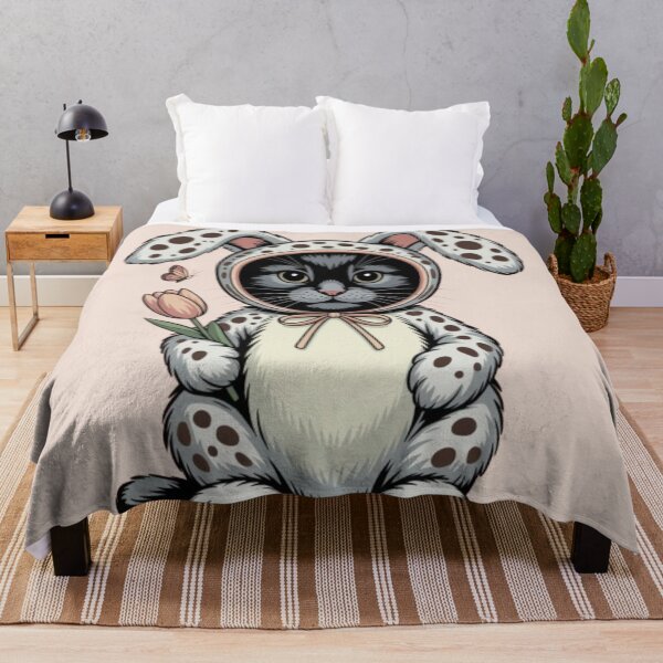 Item preview, Cute Cat Wearing a Bunny Costume Spring Easter designed and sold by JediKittenWars.