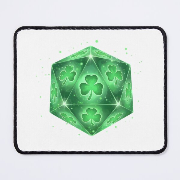 Item preview, Lucky D20 Shamrock Fantasy Dice designed and sold by Kvarny.