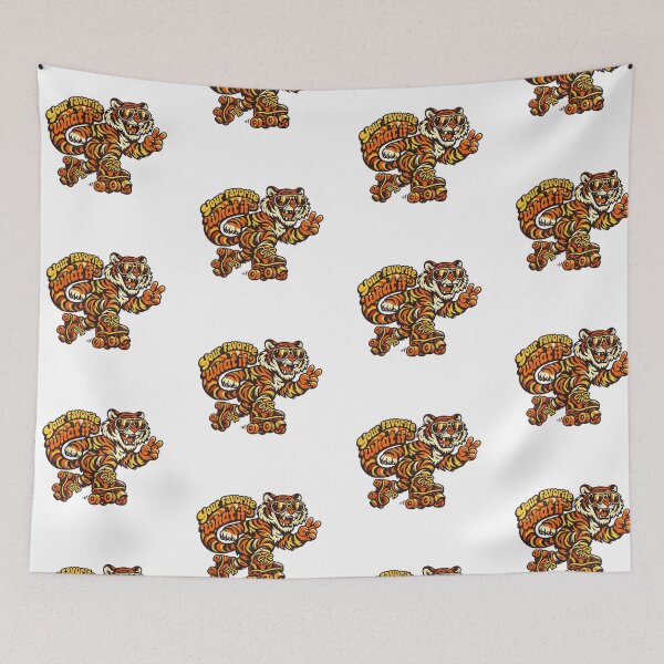 Item preview, Retro Roller Skating Tiger - Your Favorite What If Vintage Mascot Art designed and sold by t-patterns.