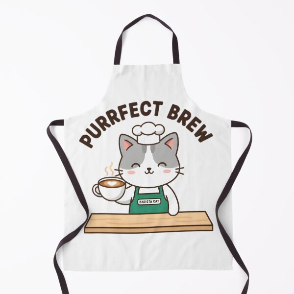 Item preview, cat making coffe designed and sold by Gold Phoenix Adro.