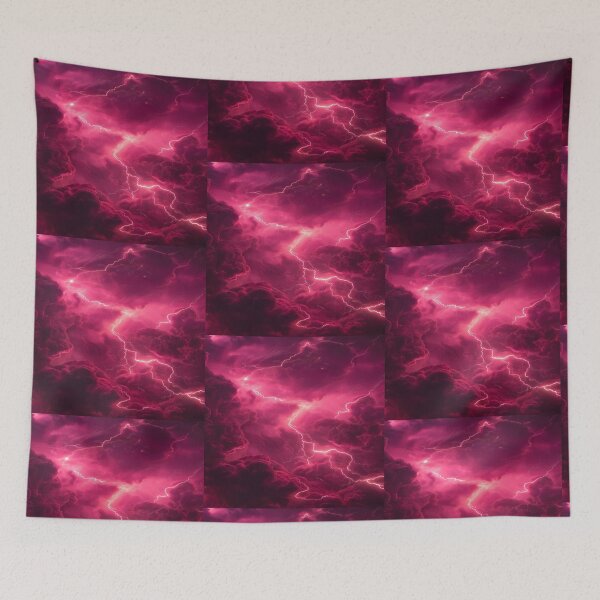 Item preview, Pink Thundercloud Electric Blast Artwork  designed and sold by NivyasArtistry.