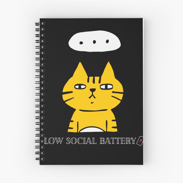 Item preview, Low Social Battery Cat T-shirt  designed and sold by BsDrip.