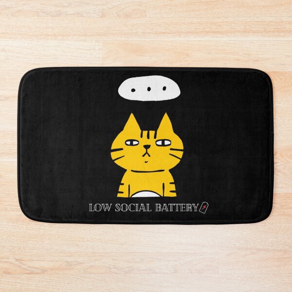 Item preview, Low Social Battery Cat T-shirt  designed and sold by BsDrip.