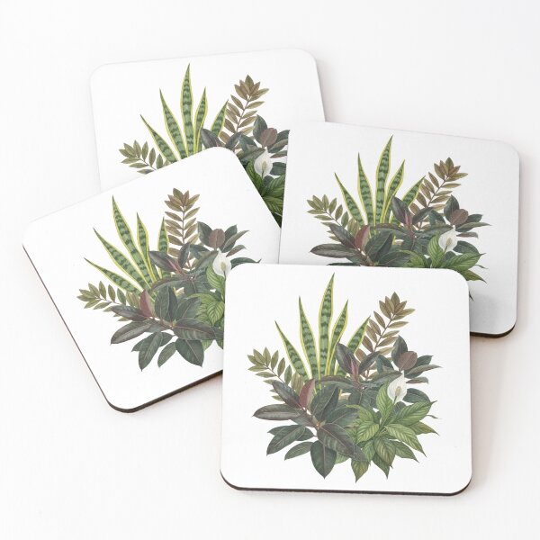 Item preview, Watercolor Indoor Plant Cluster Poster designed and sold by colorvision1.