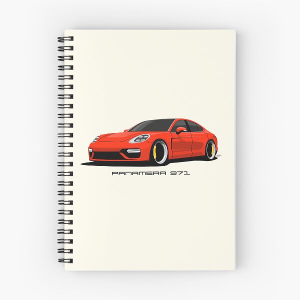 Item preview, Red 971 Panamera illustration designed and sold by blackdogshop.