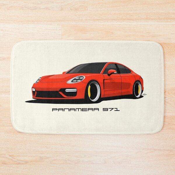 Item preview, Red 971 Panamera illustration designed and sold by blackdogshop.