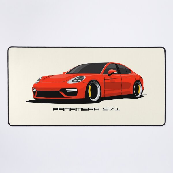 Item preview, Red 971 Panamera illustration designed and sold by blackdogshop.