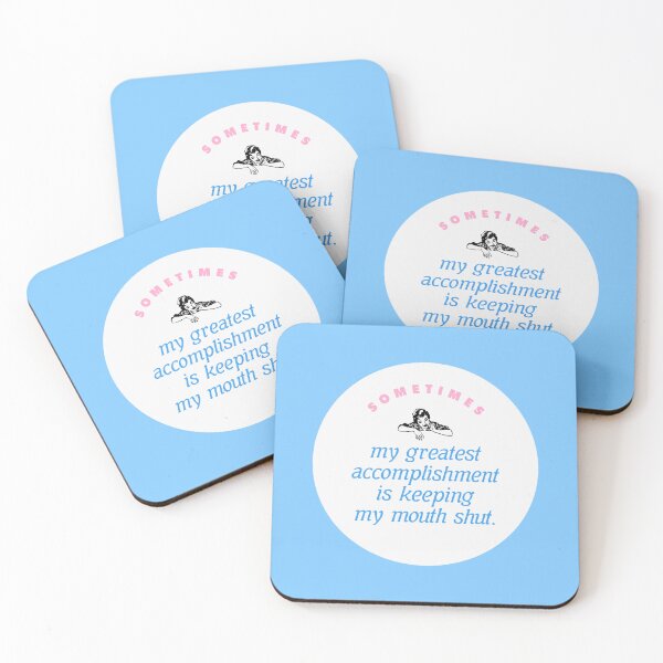Item preview, SOMETIMES MY GREATEST ACCOMPLISHMENT IS KEEPING MY MOUTH SHUT.  designed and sold by thehappyintrovert .