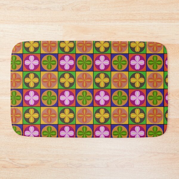 Item preview, Retro colorful flowers designed and sold by MonoDigitalArt.