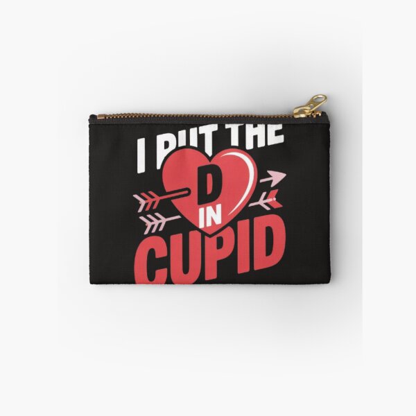 Item preview, I Put the D in Cupid – Funny Valentine’s Day Heart Arrow Typography Design designed and sold by dortmond.
