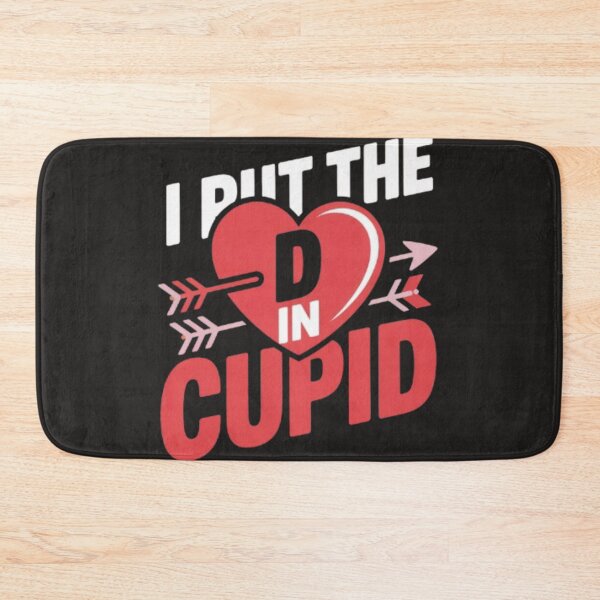 Item preview, I Put the D in Cupid – Funny Valentine’s Day Heart Arrow Typography Design designed and sold by dortmond.
