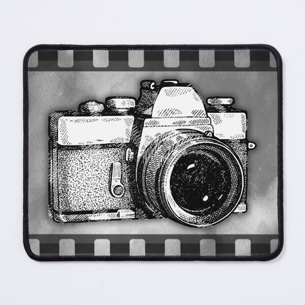 Item preview, Retro Film Camera Line Art designed and sold by artistwill.