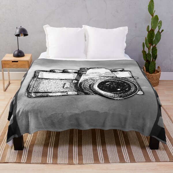 Item preview, Retro Film Camera Line Art designed and sold by artistwill.