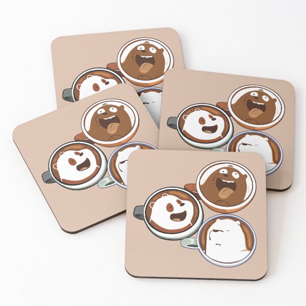 Item preview, We Bare Bears Latte Mugs  designed and sold by pizzadrip.