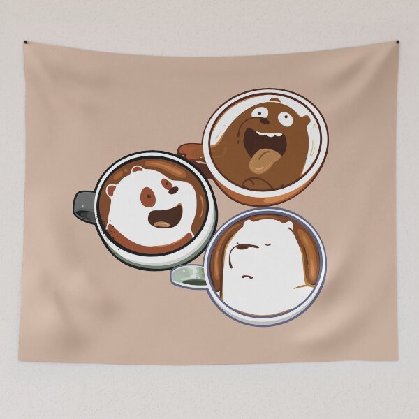Item preview, We Bare Bears Latte Mugs  designed and sold by pizzadrip.