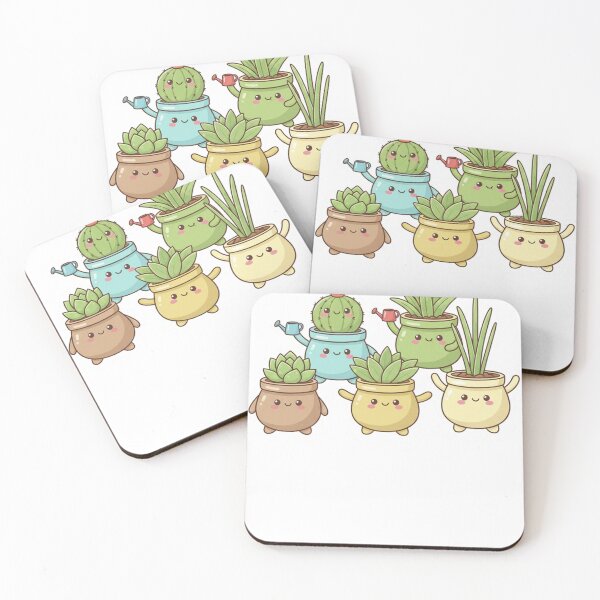 Item preview, Cute Kawaii Plant Friends Sticker Pack designed and sold by colorvision1.