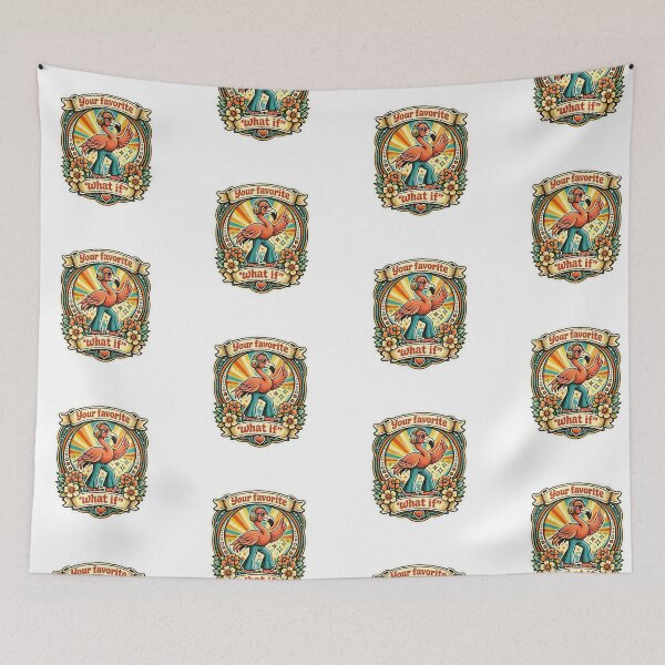 Item preview, Retro Disco Flamingo What If Vintage 70s Mascot designed and sold by t-patterns.