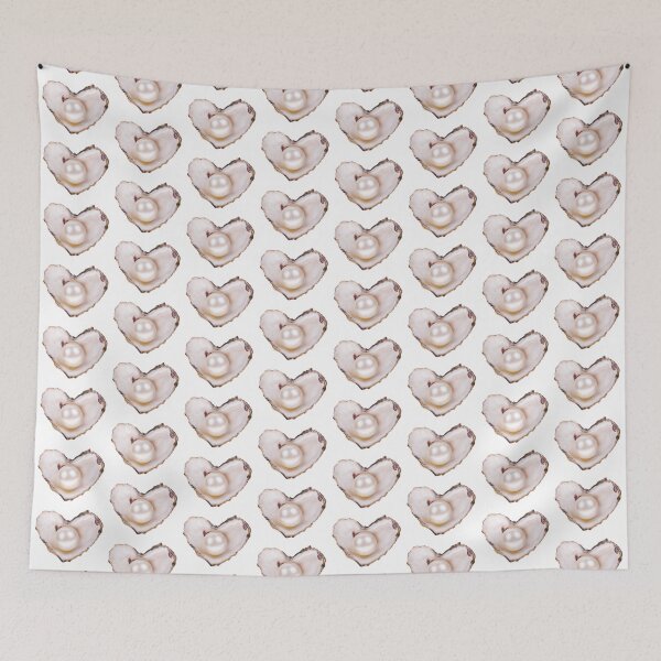 Item preview, heart shape gold pearl in oyster shell it girl star girl sticker designed and sold by inainart.