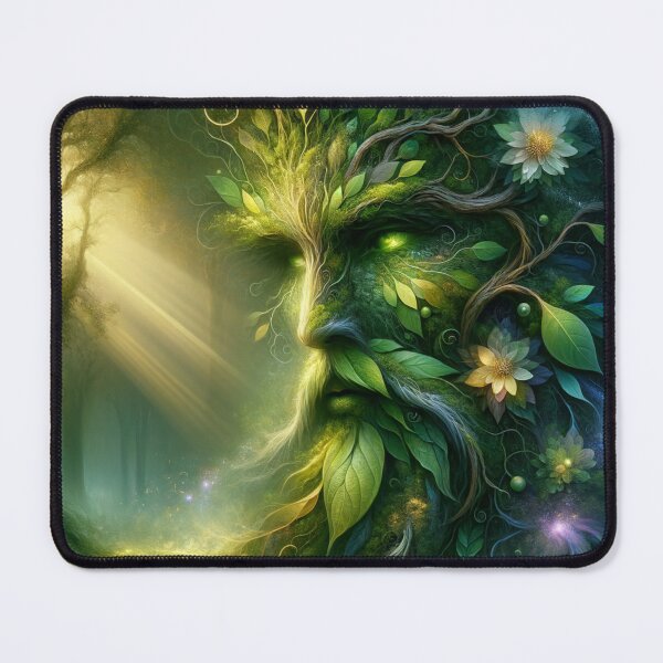 Item preview, Green Man Celtic Forest Spirit – Mythology Fantasy Nature Art designed and sold by AnalajiaDesigns.
