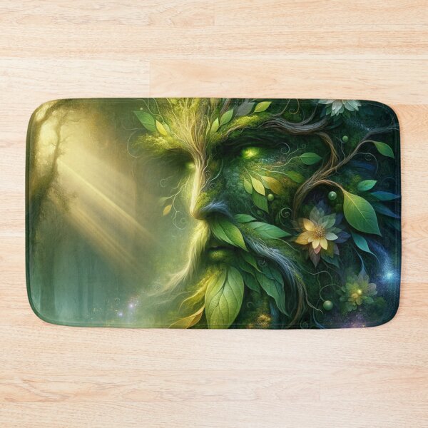 Item preview, Green Man Celtic Forest Spirit – Mythology Fantasy Nature Art designed and sold by AnalajiaDesigns.