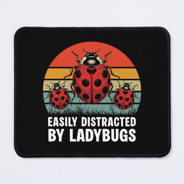 Item preview, Easily Distracted By Ladybugs Retro Vintage Sunset Entomology designed and sold by Dmetalx Art Apparel.