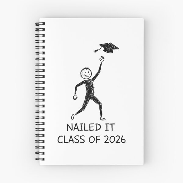 Item preview, Funny Nailed It Class of 2026 Stick Figure designed and sold by Kvarny.