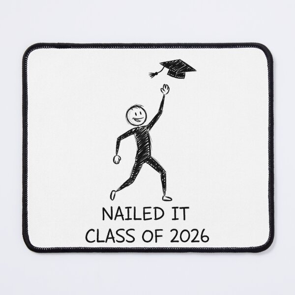 Item preview, Funny Nailed It Class of 2026 Stick Figure designed and sold by Kvarny.