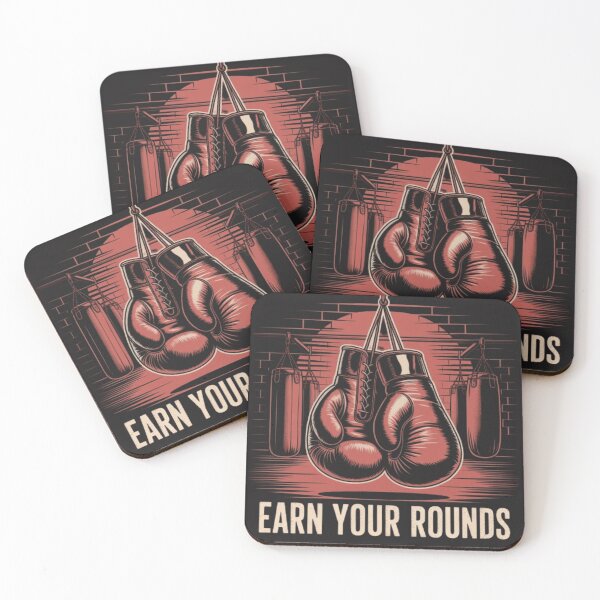 Item preview,  Earn Your Rounds - Vintage Boxing Gloves Gym Training Design designed and sold by BuiltByDiscipline.