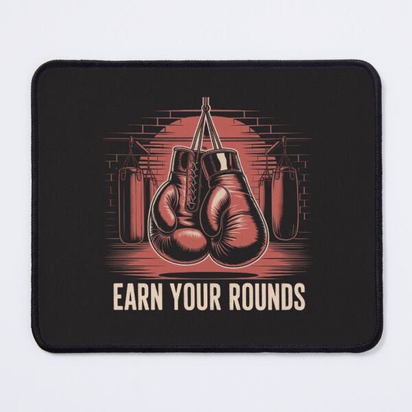Item preview,  Earn Your Rounds - Vintage Boxing Gloves Gym Training Design designed and sold by BuiltByDiscipline.