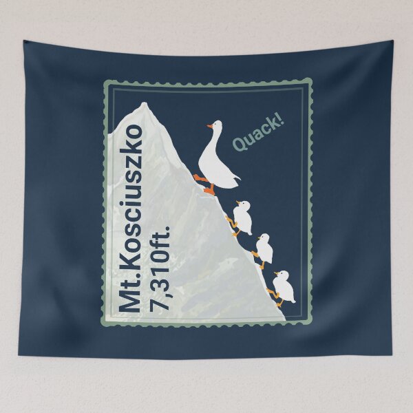 Item preview, Funny ducks climbing Mount Kosciuszko. Quack! designed and sold by MiFree.