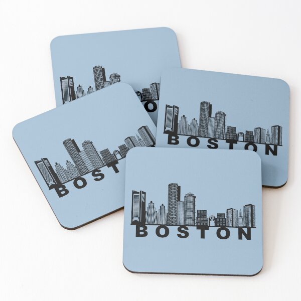Item preview, Boston Skyline Silhouette  designed and sold by Phat Dog Designs .