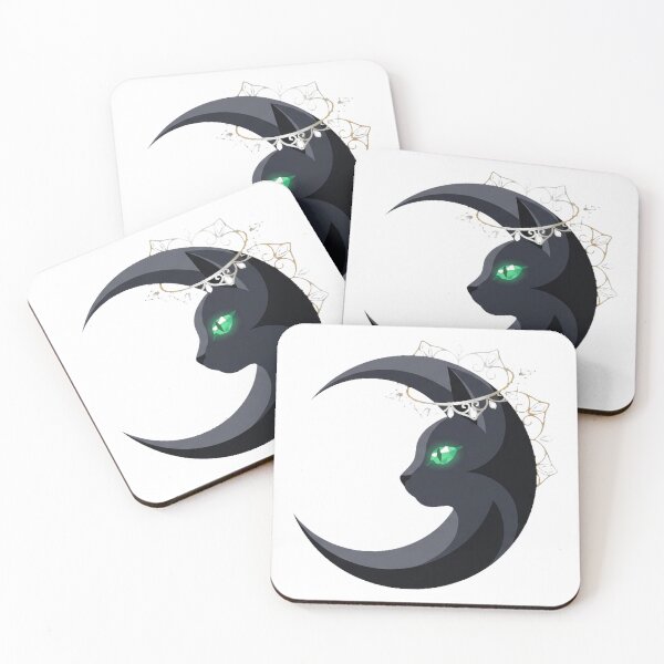 Item preview, Obsidian Cat Mooncrest designed and sold by pumsquare.