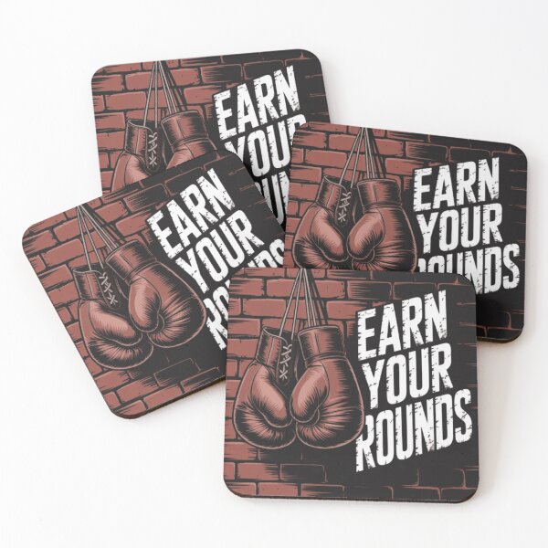 Item preview,  Earn Your Rounds - Vintage Boxing Gloves Gym Training Design designed and sold by BuiltByDiscipline.