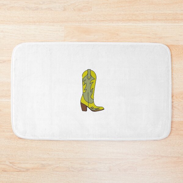 Item preview, Green Yellow Cowgirl Boots Illustration – rendy Western Cowboy Boot Art designed and sold by Rosadraws.