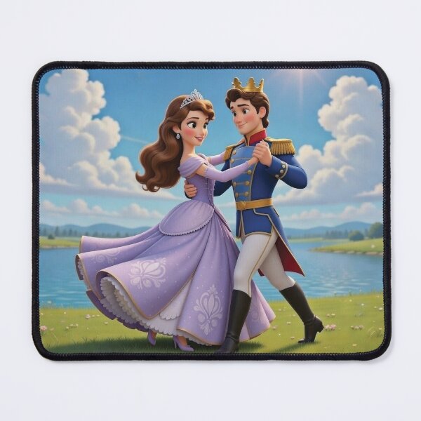 Item preview, Romantic Princess and Prince Dancing by Lake Fairy Tale designed and sold by Foxglovers Studio .