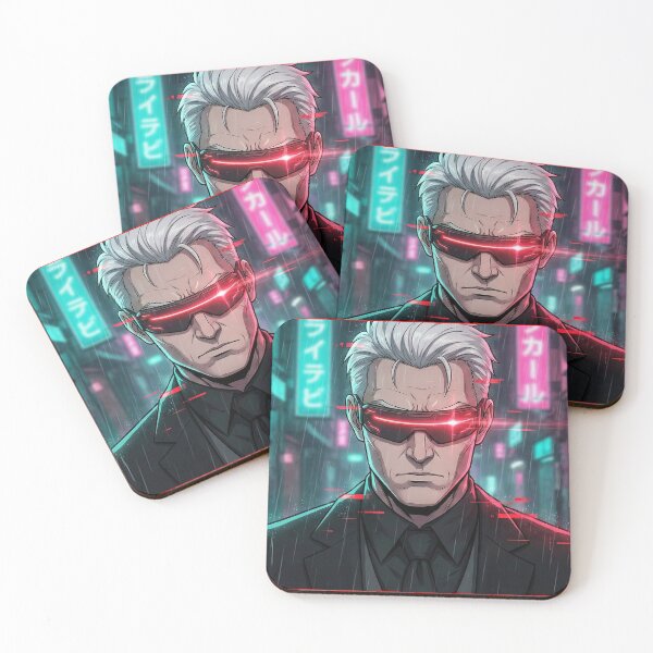 Item preview, Cyber Agent - Neon Noir Anime Design designed and sold by Kamast Anime Artworks.