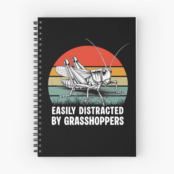 Item preview, Easily Distracted By Grasshoppers Vintage Retro Sunset Entomology designed and sold by Dmetalx Art Apparel.
