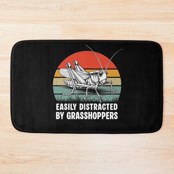 Item preview, Easily Distracted By Grasshoppers Vintage Retro Sunset Entomology designed and sold by Dmetalx Art Apparel.